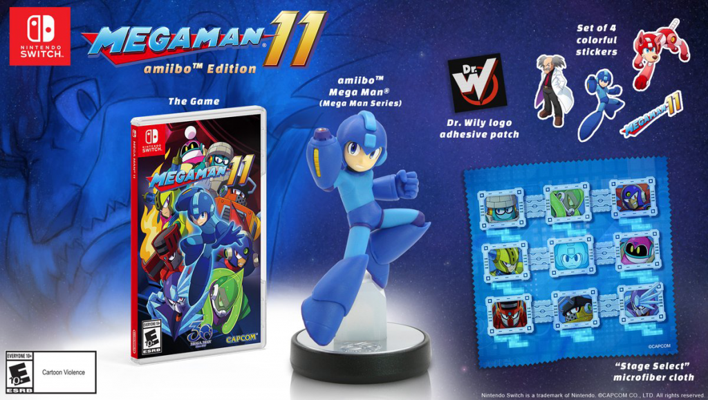 Mega Man 11, Mega Man, mega man amiibo, amiibo, new releases, new games, latest games, capcom, capcom mega man, gigamax news, gigamax games, gigamax gaming news, video game news, gaming news,