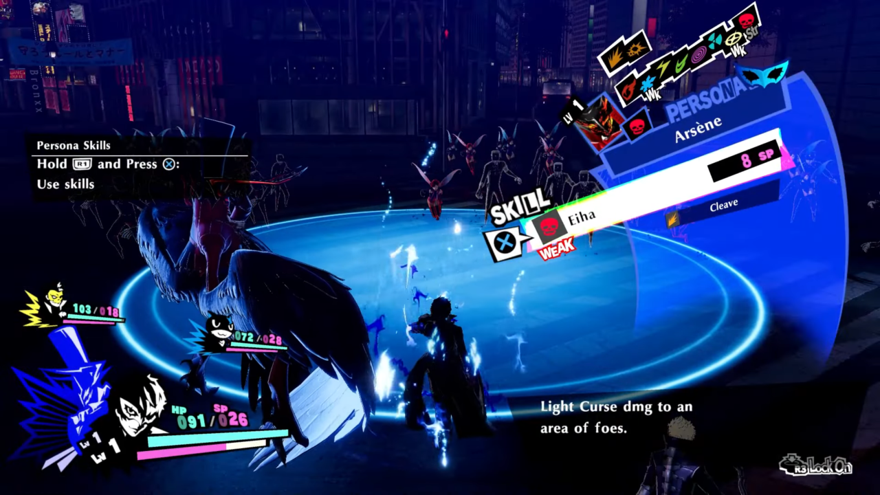 persona 5 striker exploit enemy weakness